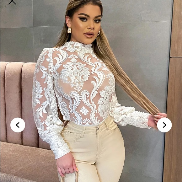 Fashion Nova Tops - Fashion Nova Most Praised Mesh Bodysuit